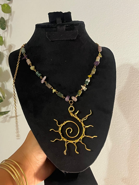 Sun chaser necklace.