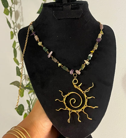 Sun chaser necklace.