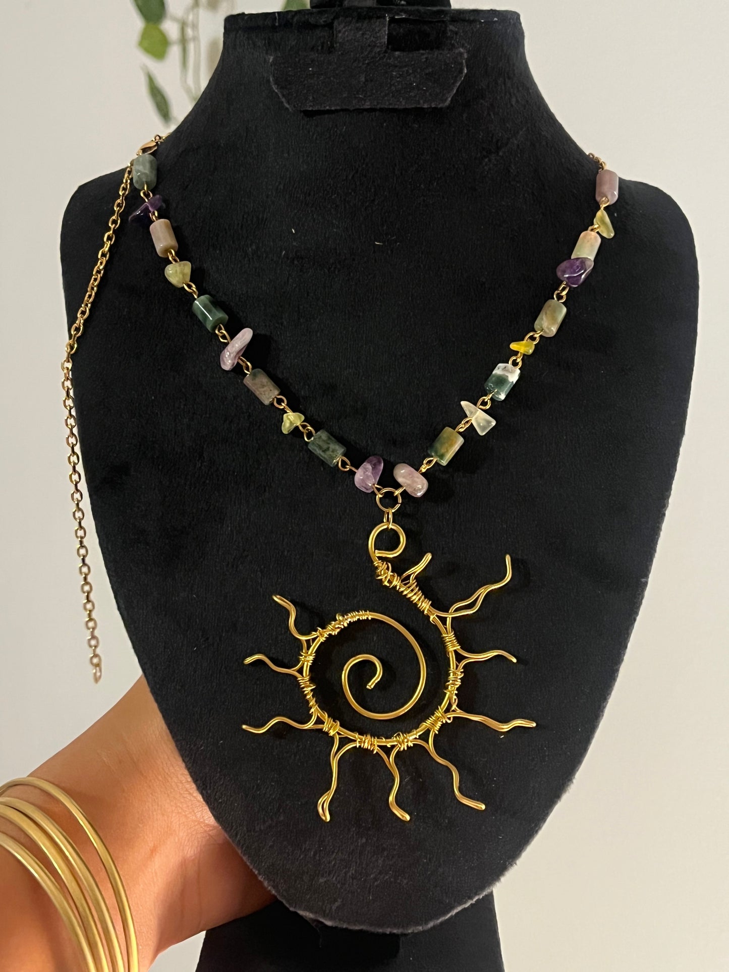 Sun chaser necklace.