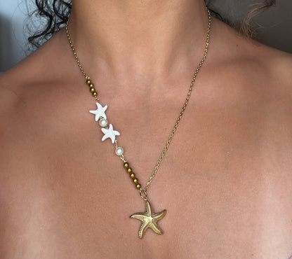 Asymmetrical Summer Necklace.