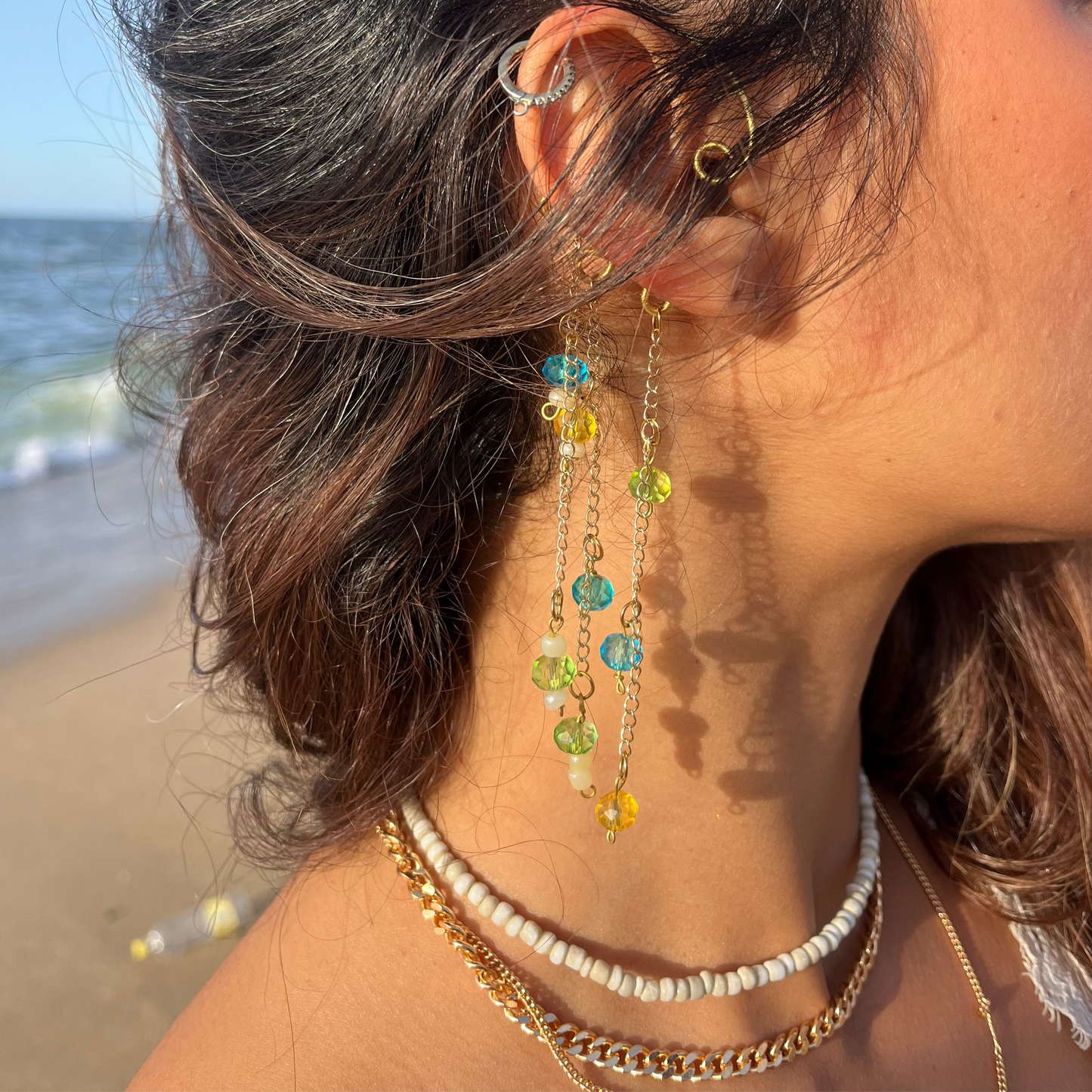 Crystals Ear Cuff.