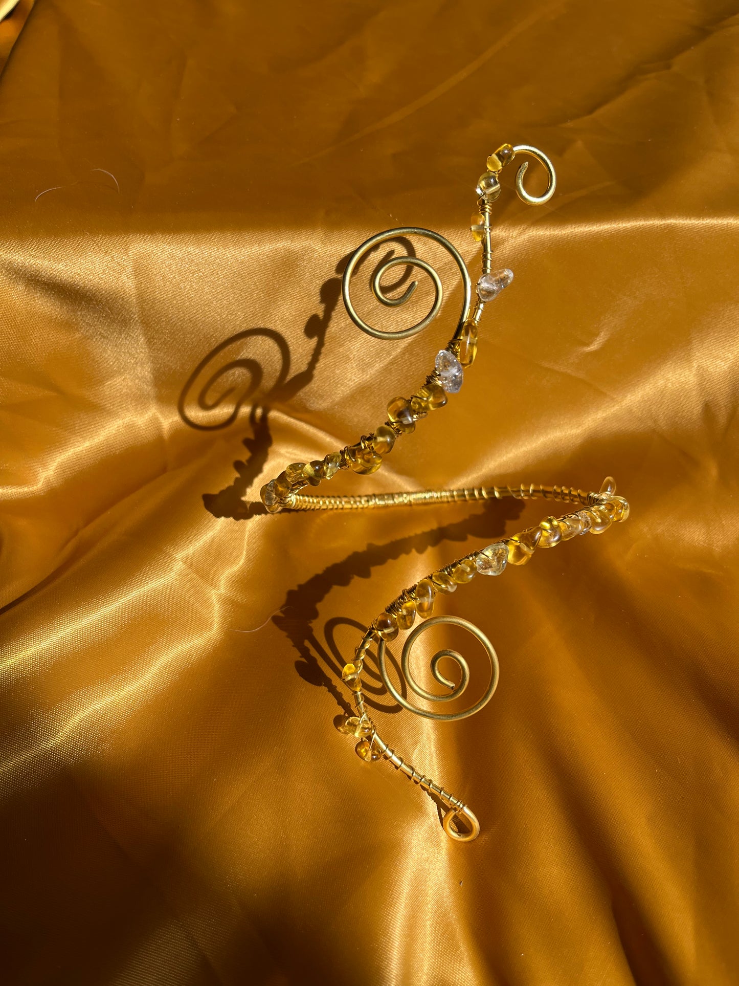 Yellow Gemstone Arm cuff.