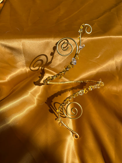 Yellow Gemstone Arm cuff.