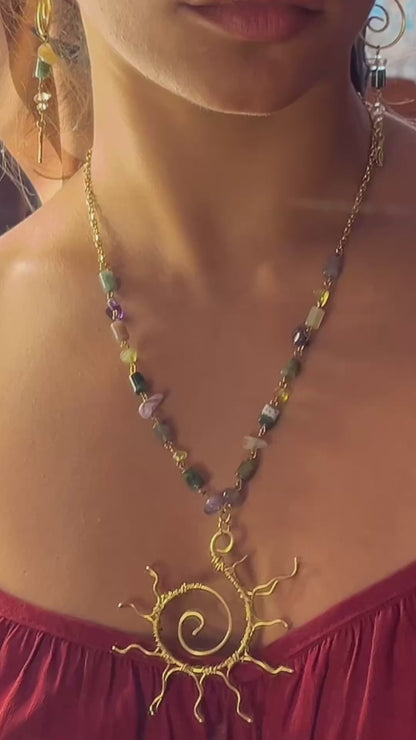 Sun chaser necklace.